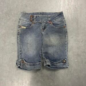 bubblegum shorts size 3/4 y2k demim shorts grunge lowrise thrift preppy